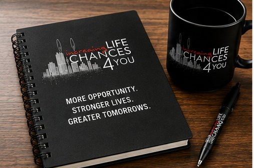 Increasing Life Chances 4 You branded materials