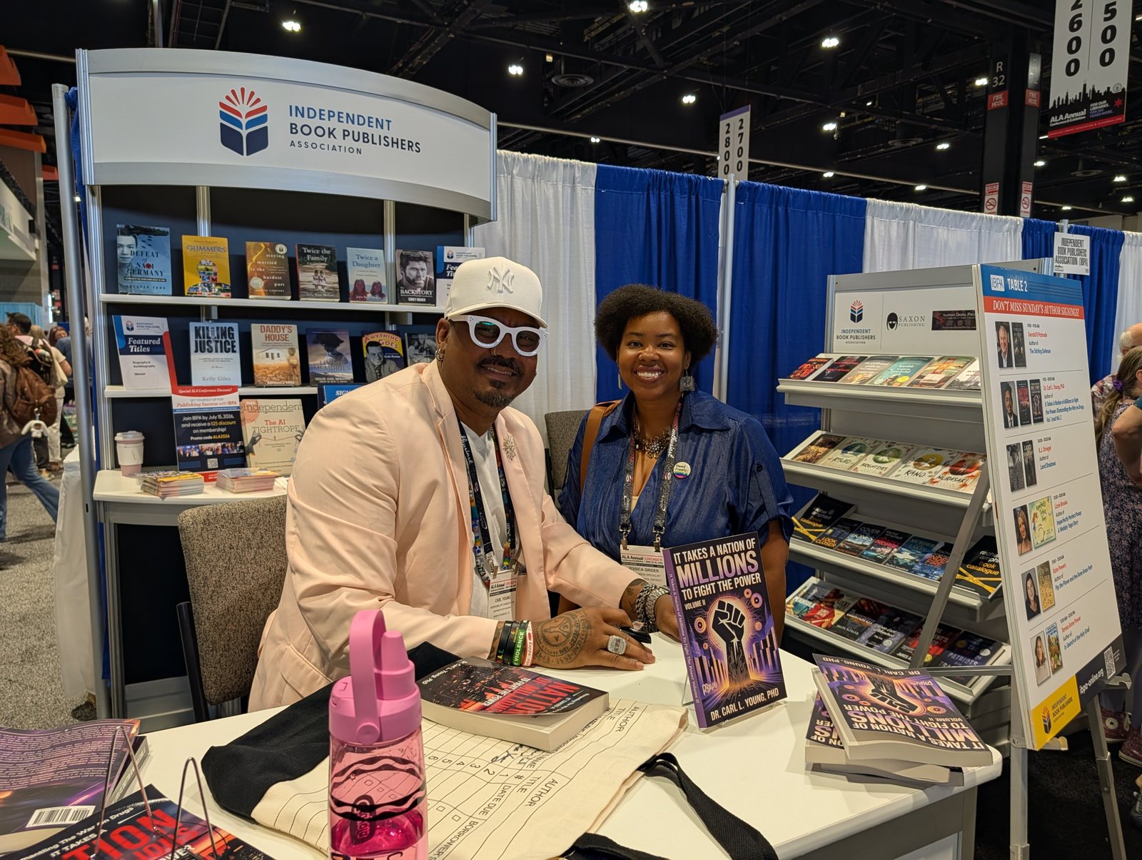Meeting readers during the conference